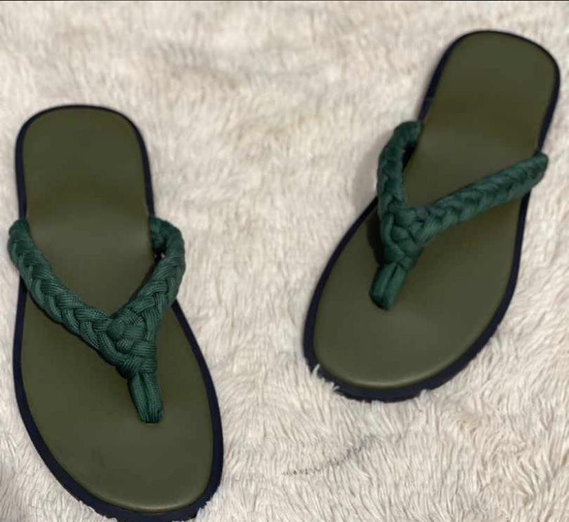 Gbaura Handmade Braided Flip-Flops. 